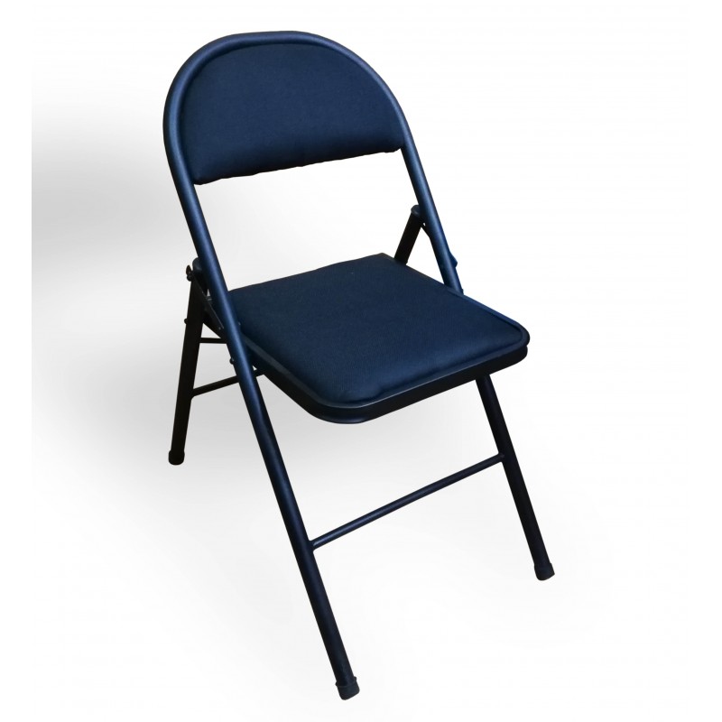 Folding Chairs Matt Black Metal Foam Seat and Back (ODF-017)