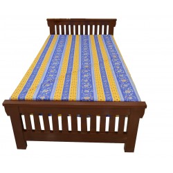 Pure Wood Single Bed Modern Design (HD-SBD-051)