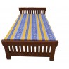 Pure Wood Single Bed Modern Design (HD-SBD-051)