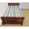 Pure Wood Single Bed Modern Design (HD-SBD-051)