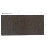 Portable Computer Study Office Table with Foot Rest Dark Brown (HD-OT-044)