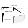 Folding laptop table floating shelf pictures images with price for sale in Lahore Pakistan