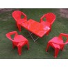 set of table and chairs Plastic stacking outdoor lawn for sale online n Lahore