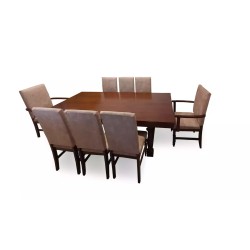 dining table and 8 chairs heavy duty big size dining set design with price for sale in lahore