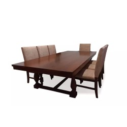 dining table and 8 chairs heavy duty big size dining set design with price for sale in lahore