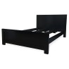 king size double bed with side table super king size bed  Black king size bed set