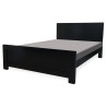 king size double bed with side table super king size bed  Black king size bed set