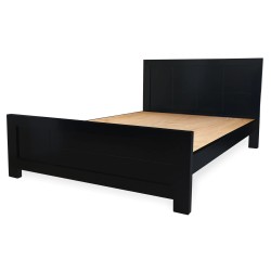 king size double bed with side table super king size bed  Black king size bed set