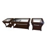 Wooden center table set for sale in Lahore 1 coffee table 2 corner tables