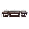 Wooden center table set for sale in Lahore 1 coffee table 2 corner tables
