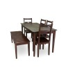 Dining table set for 6 persond 4 chairs 1 bnch pure wood best dining table price in Lahore