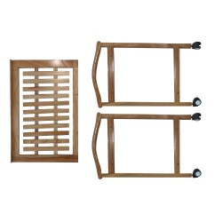 Perona 2 Shelves Tea Serving Trolley (HD-ST-016)