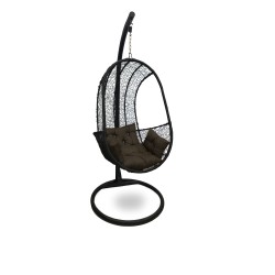 swing jhula black color hanging pod with stand
for sale in Lahore at best price Swing pod