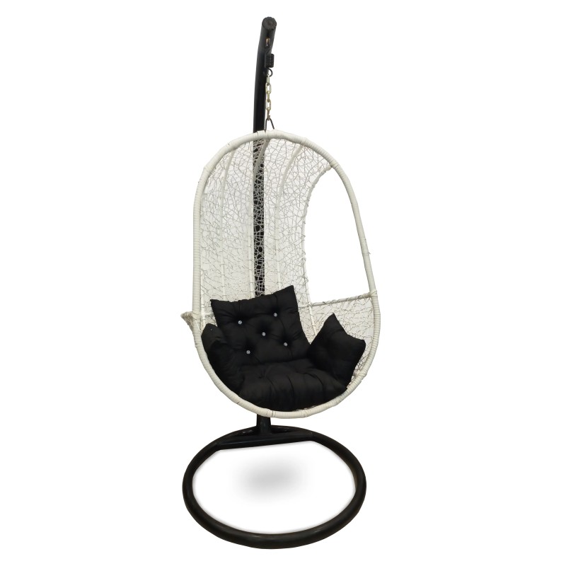 White Swing  Jhula hanging pod with stand
for sale in Lahore, Pakistan at best price swing chair