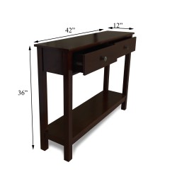 wooden console table for sale in Lahore Pakistan at best price dark brown with drawers hallway console table with drawers