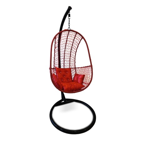 Red Swing  Jhula hanging pod with stand
for sale in Lahore, Pakistan at best price hanging swing