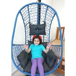 Blue Swing  Jhula hanging pod with stand
for sale in Lahore, Pakistan at best price
