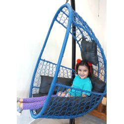 Blue Swing  Jhula hanging pod with stand
for sale in Lahore, Pakistan at best price