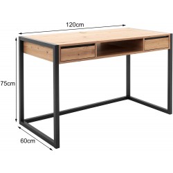 Designer Computer Table with Metal Frame and Beech Top price for sale in lahore