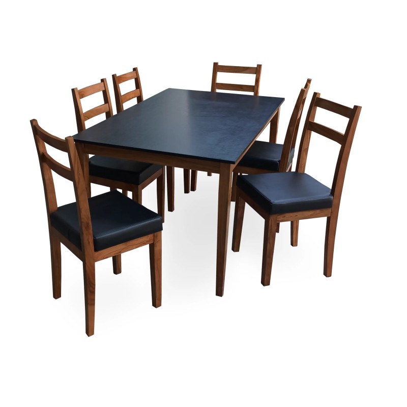 dining table for sale in Lahore. 6 person 6 chairs dining set.