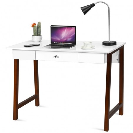 Computer Table Solid Wood Frame MDF Top buy online Lahore-Pakistan