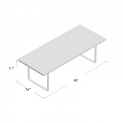 Conference Table With Metal Frame buy online Lahore-Pakistan
