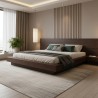 IWATA Japanese Style Pure Solid Wood King Size Bed (HD-BD-066)
