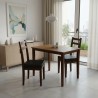 2 person dining set
2 chair dining table for sale in lahore pure wood dark brown