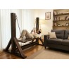 Heavy Duty Wooden Swing Jhoola for outdoor and indoor