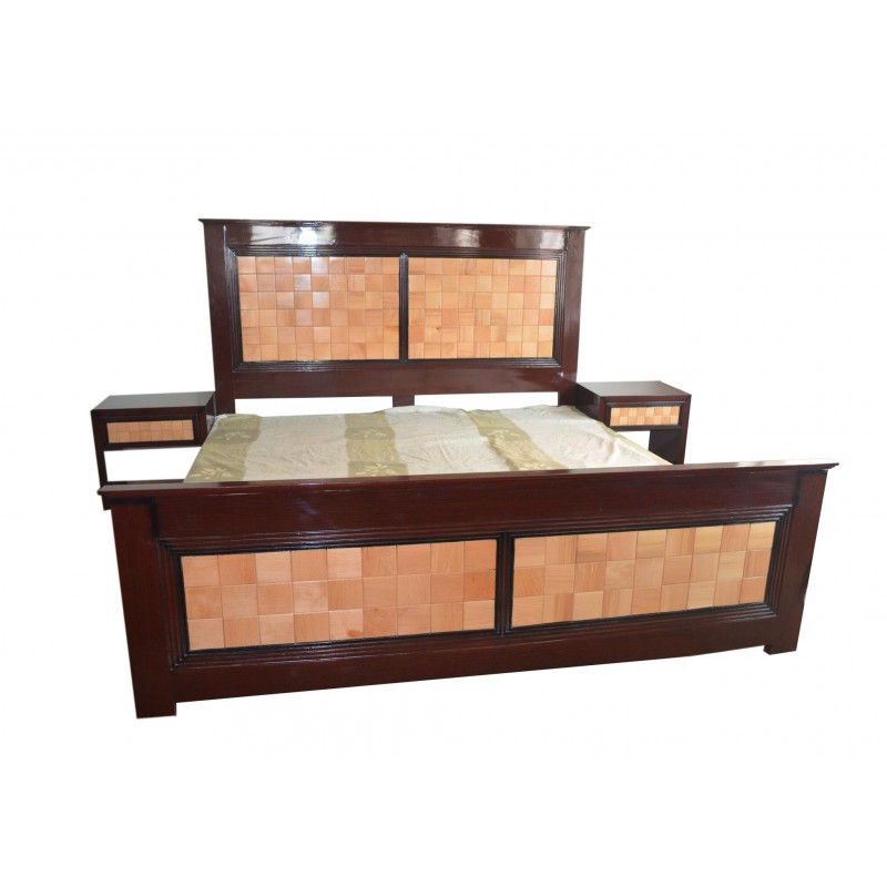King size Bed Wood + MDF buy online Lahore-Pakistan