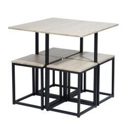 Carbon Loft Manila 5-piece Dining Table Set buy online Lahore-Pakistan