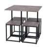 Carbon Loft Manila 5-piece Dining Table Set buy online Lahore-Pakistan