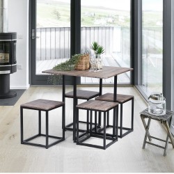 Carbon Loft Manila 5-piece Dining Table Set buy online Lahore-Pakistan